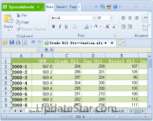 Kingsoft Spreadsheets Professional