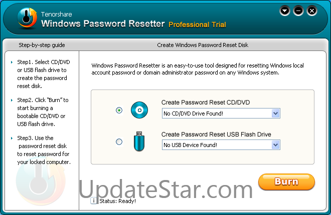 Tenorshare Windows Password Reset Professional