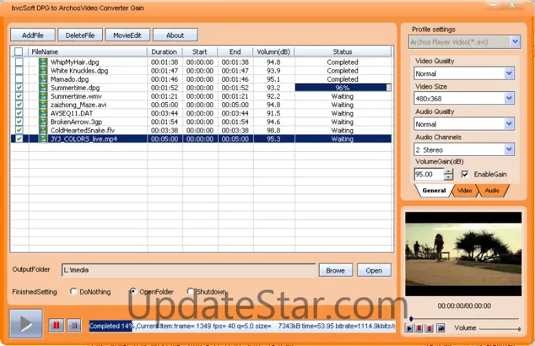 bvcsoft DPG to Archos Video Converter