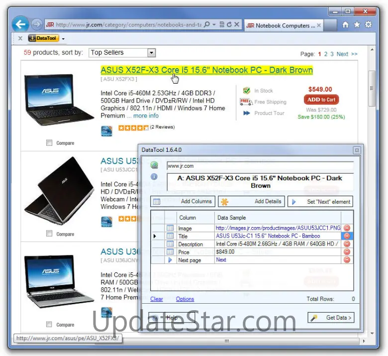 Web Data Extraction Software DataToolbar