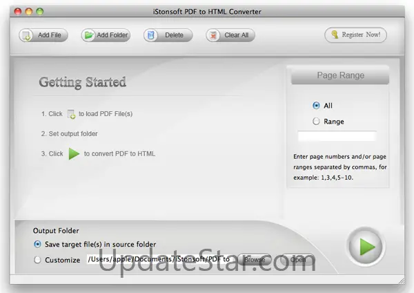 iStonsoft PDF to HTML Converter for Mac