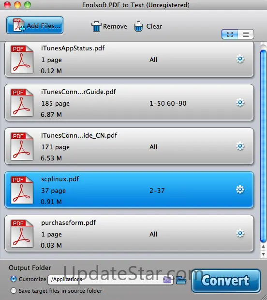 Enolsoft PDF to Text for Mac