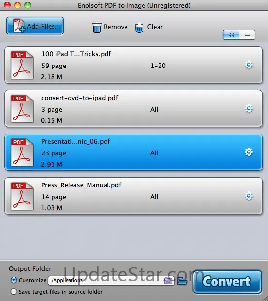 Enolsoft PDF to Image for Mac