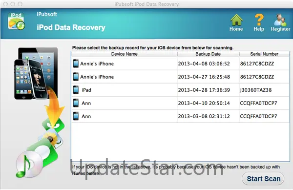 iPubsoft iPod Data Recovery for Mac