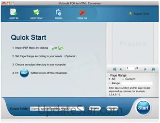 iPubsoft PDF to HTML Converter for Mac