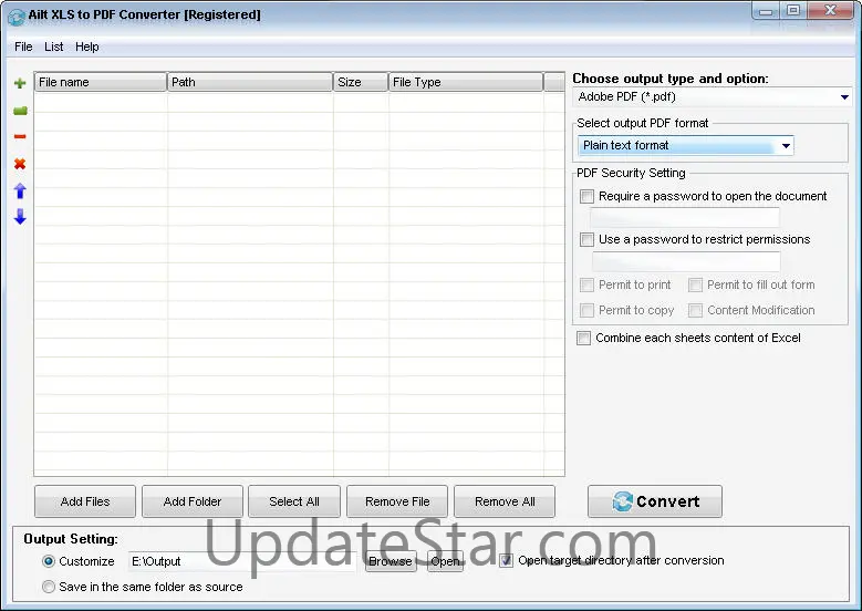 Ailt XLS to PDF Converter