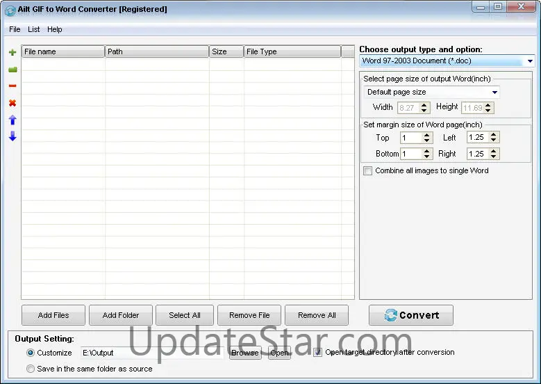 Ailt GIF to Word Converter