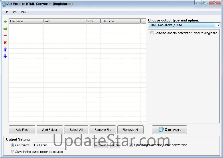 Ailt Excel to HTML Converter