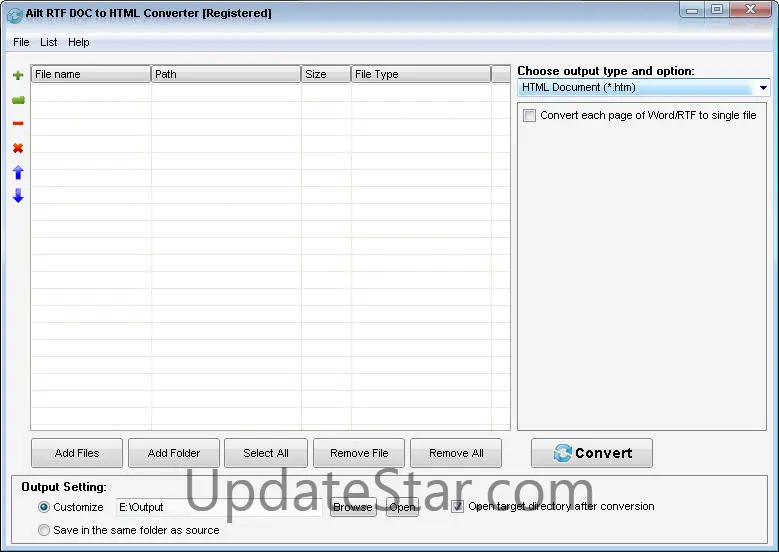 Ailt RTF DOC to HTML Converter