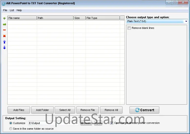 Ailt PowerPoint to TXT Text Converter