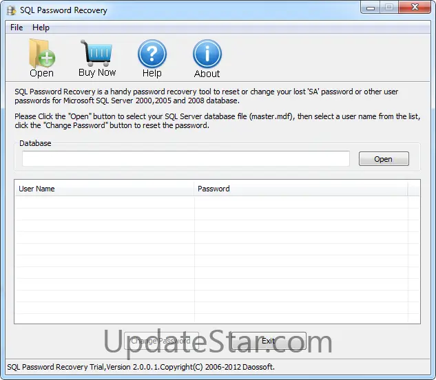 SQL Password Recovery 18.0