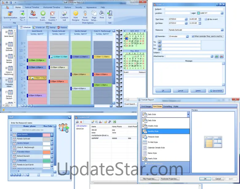 Staff Scheduler for Workgroup 1.7