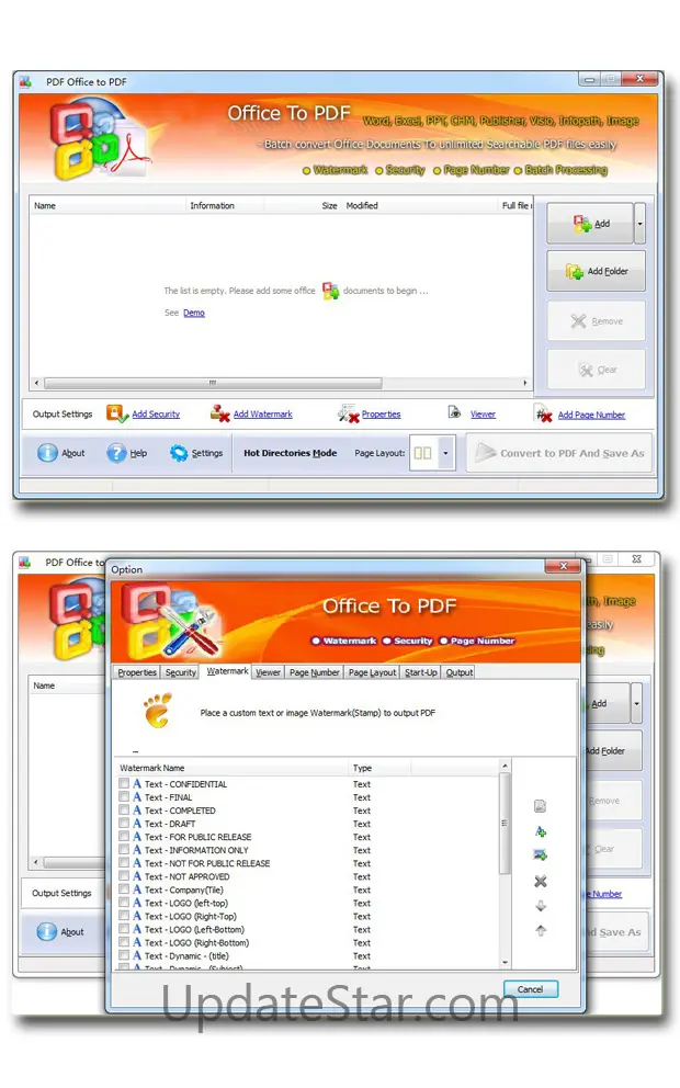 Simple Office to PDF