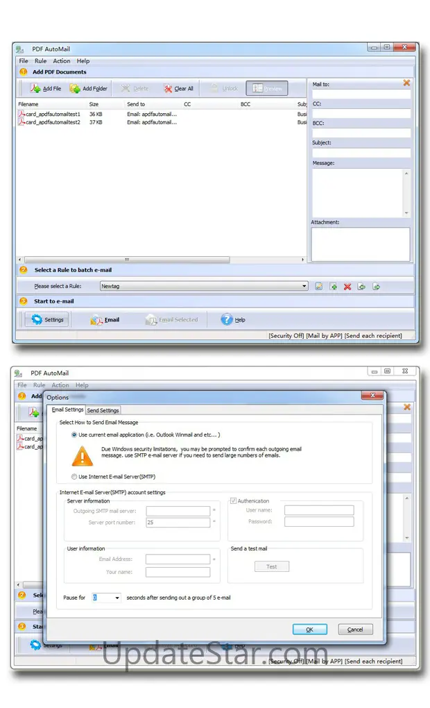 Simple PDF Automail