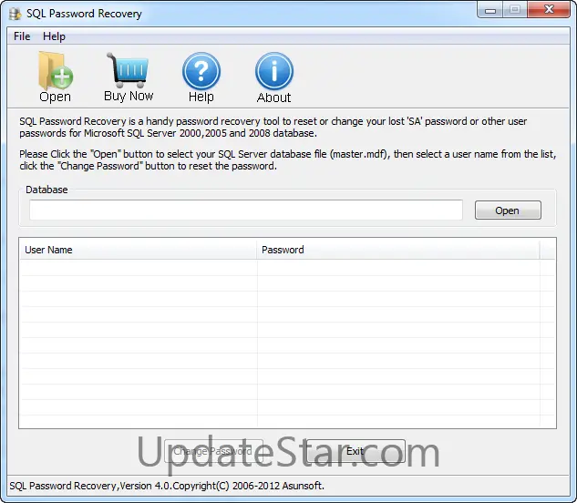 Asunsoft SQL Password Recovery