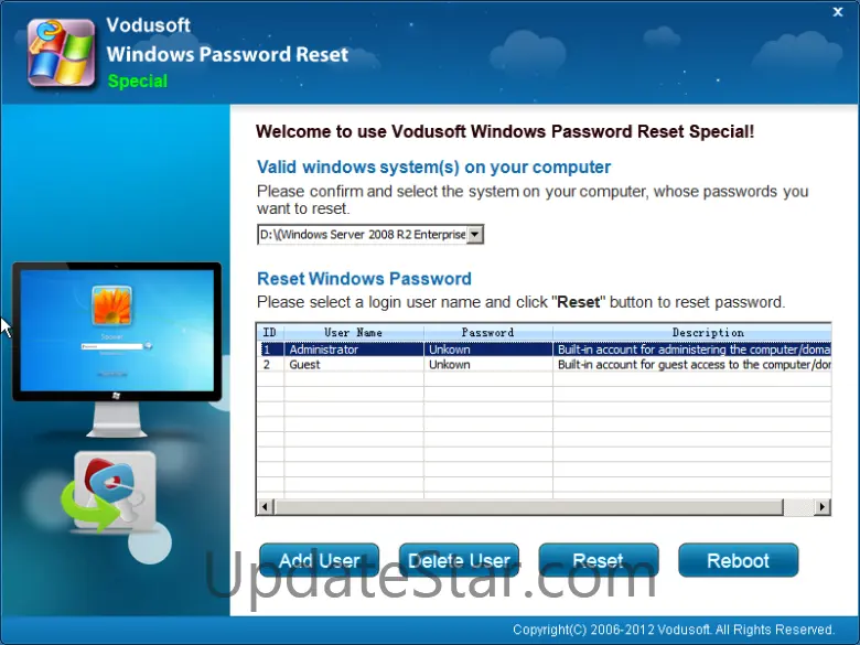 Vodusoft Windows Password Reset Raid