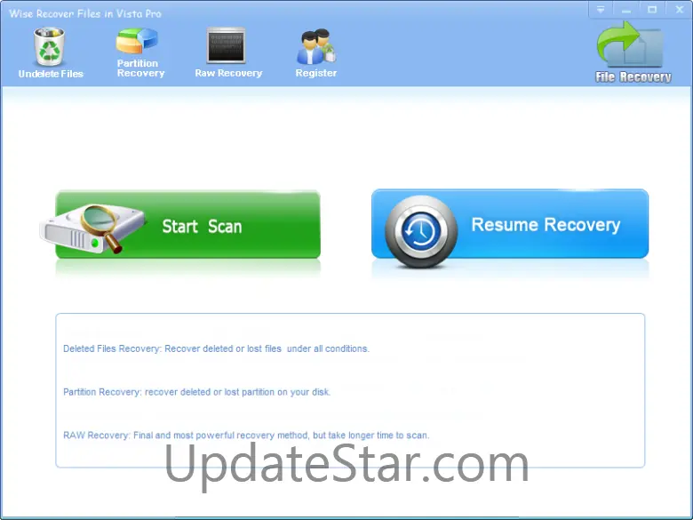 Wise Recover Files In Vista Pro