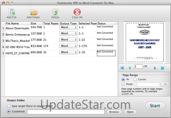 Coolmuster PDF to Word Converter for Mac