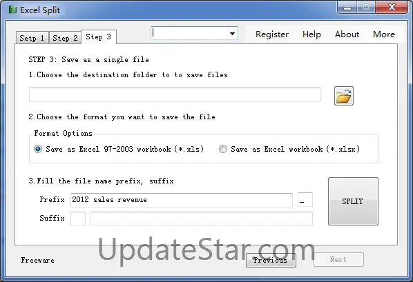 FD Split Excel Workbook