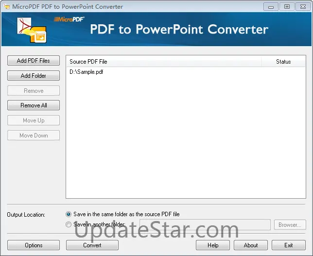 MicroPDF PDF to PowerPoint Converter 8.1