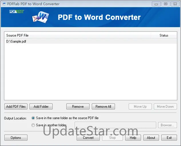PDFFab PDF to Word Converter 9.0