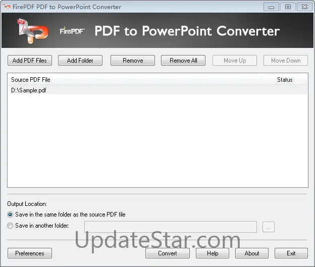 FirePDF PDF to PowerPoint Converter 12.0