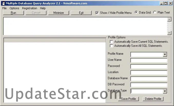 Multiple Database Query Analyzer 2.1
