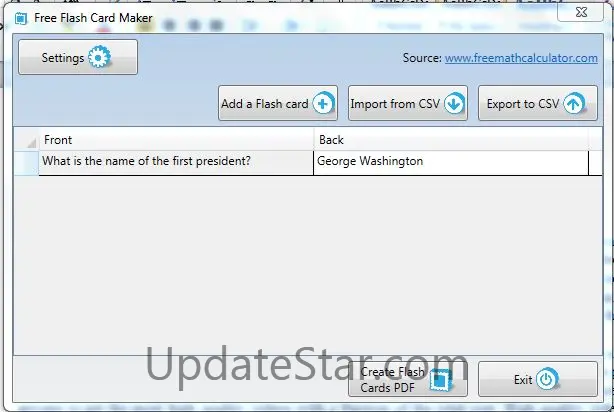 Free Flash Card Maker Pro 1.0