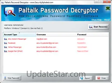Password Decryptor for Paltalk 5.0