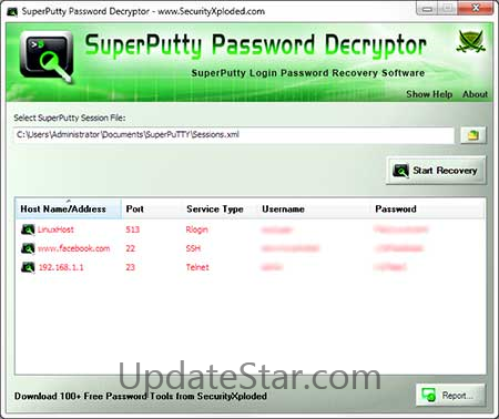 Password Decryptor for SuperPutty 3.0