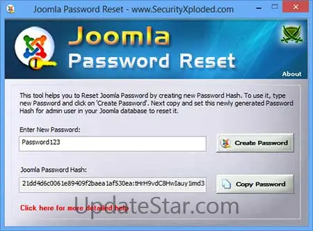 Password Reset for Joomla 2.0
