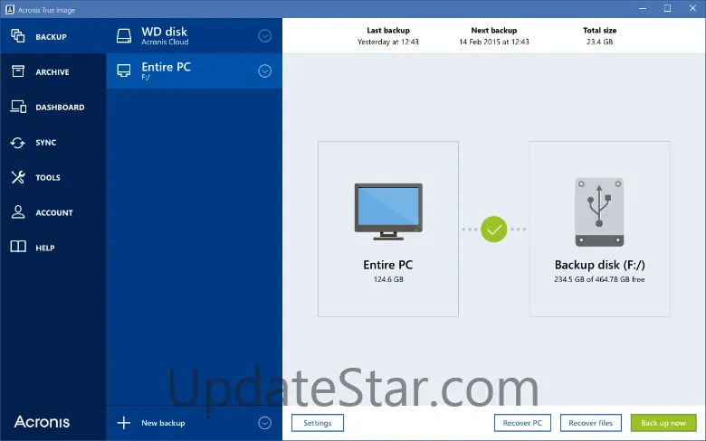 Acronis True Image 2015 for PC and Mac 29.2.41810