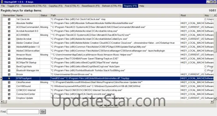 StartupDiff 1.3.8