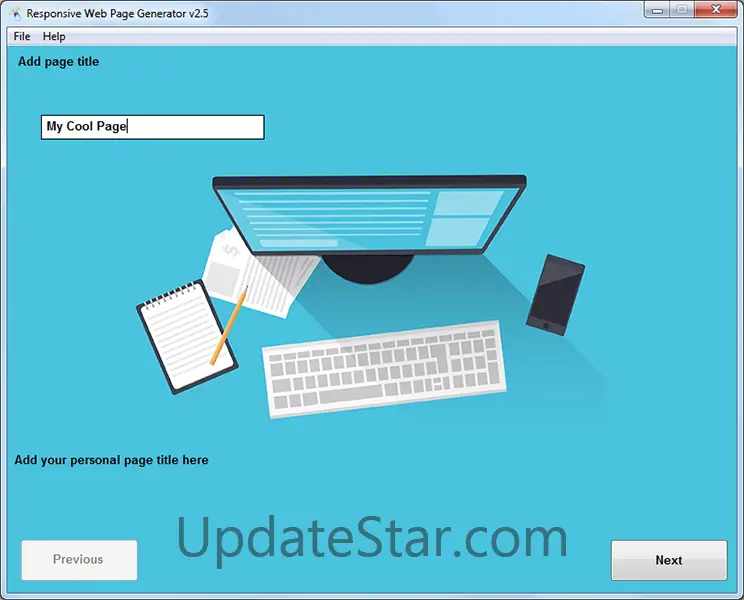Responsive Web Page Generator 2.5