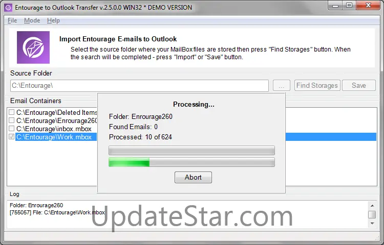 Entourage to Outlook Transfer 4.8