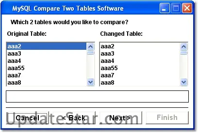 MySQL Compare Two Tables Software 7.0