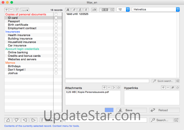 STAR Idea Manager for OS X