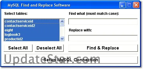 MySQL Find and Replace Software 7.0