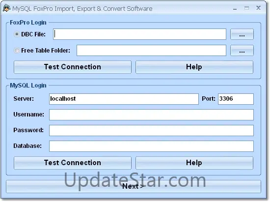 MySQL FoxPro Import, Export & Convert Software 7.0