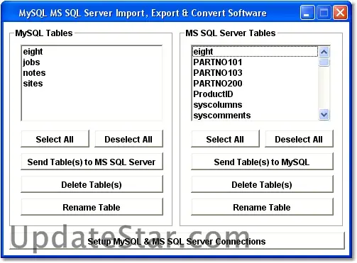MySQL MS SQL Server Import, Export & Convert Software 7.0