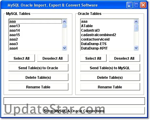 MySQL Oracle Import, Export & Convert Software 7.0
