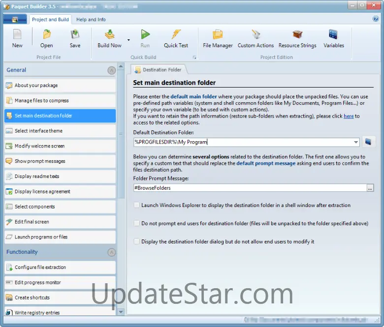 Paquet Builder 3.5
