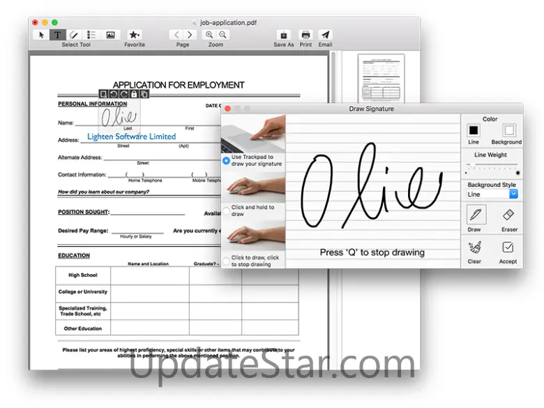 Lighten Sign PDF for Mac 3.3