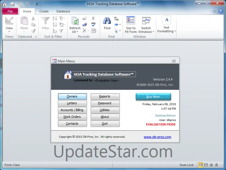 HOA Tracking Database Software 2.4.7