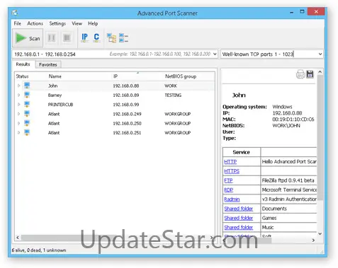 Advanced Port Scanner 2.5.3869