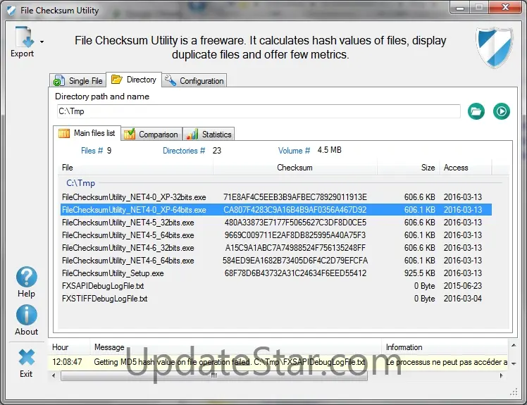 File Checksum Utility 2.1