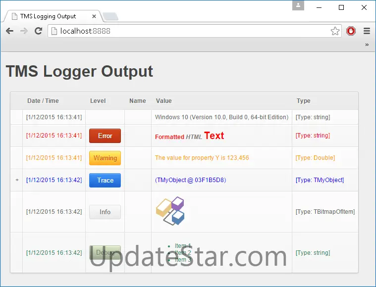 TMS Logging 1.1
