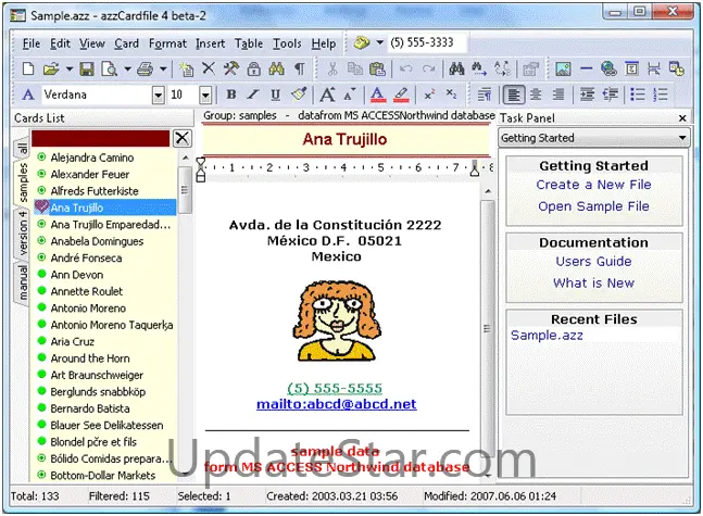 azzCardfile 4.1.16
