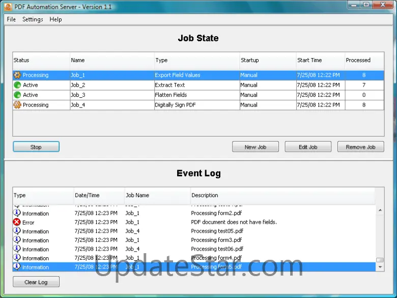 PDF Automation Server 2021.1