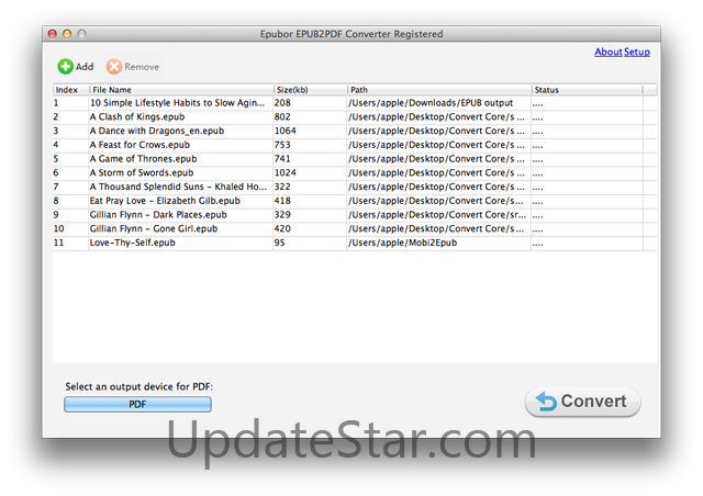 Epubor EPUB to PDF Converter for Mac 2.1.0.10